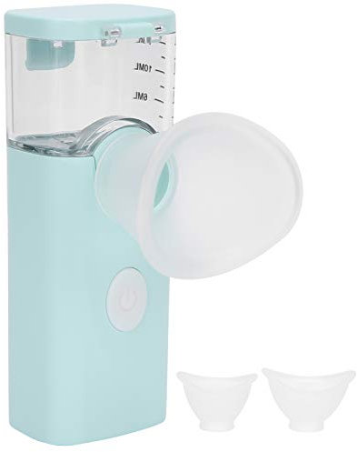 Rociador de nano niebla para ojos faciales, vaporizador frío 2 en 1, rociador de niebla hidratante, mini humidificador facial, práctico vaporizador, nebulizador, atomizador para el cuidado(Azul)