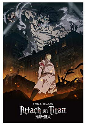 Leinwandposter Anime Attack on Titan 2, Schlafzimmer, Dekoration, Sport, Landschaft, Büro, Raumdekoration, Geschenk, 30 x 45 cm, ohne Rahmen