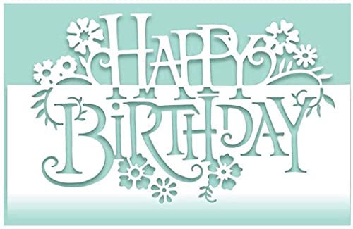 Happy Birthday Metall Stanzformen DIY Handwerk Prägeschablone Schablonen Scrapbooking Werkzeug und Dünne Banner Stanzform für Karten