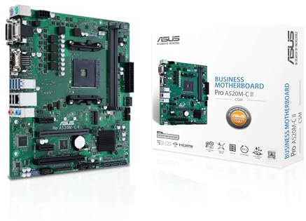 ASUS Pro A520M-C II/CSM AMD A520 Emplacement AM4 Micro ATX