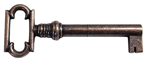 cyclingcolors 1x Vintage Style Open Barrel Skeleton Key Furniture Cabinet Antique Burnished