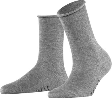 FALKE Damen Socken Active Breeze W So Lyocell einfarbig 1 Paar, Grau Light Grey Melange 3216, 35-38