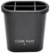 Comil Plast | Portafiori Interno in plastica per Vaso da cimitero Ovale Colore Nero | Larghezza 12 cm, Altezza 14 cm con ghiera in Plastica Inclusa
