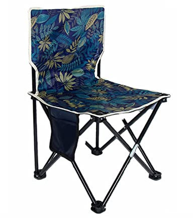 XAMIO Kompakte Campingstühle Für Erwachsene, Faltbarer Angelstuhl Im Freien Hochlehner Leichtes Selbstfahrendes Tour-Camping, Für Rasen Strand Gartenstuhl, Leicht Zu Tragen (Size : Small)