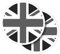 Vinyl-Aufkleber, rund, 10 cm, Motiv: Union Jack, UK-Flagge, England, für Laptops, Tablets, Gepäck, Scrapbooking, Kühlschränke #41728