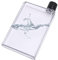 Renywosi Bouteille d'eau Plate en Plastique - Jus Bouteille Sports 350ml/420ml, Bouteilles d'eau Plates Et Minces Anti-fuites, A5/Flacon Voyage pour Camping Gym Fitness Sports Plein Air