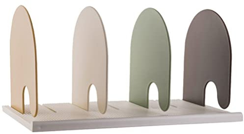 Ipetboom Verstellbarer Aufbewahrungsorganisator Memo-bücherregal Schreibtisch Bücherregal Halter Buchständer Buchhalter Erweiterbare Buchstützen Metall Einfach Plastik Büro Zeitschrift