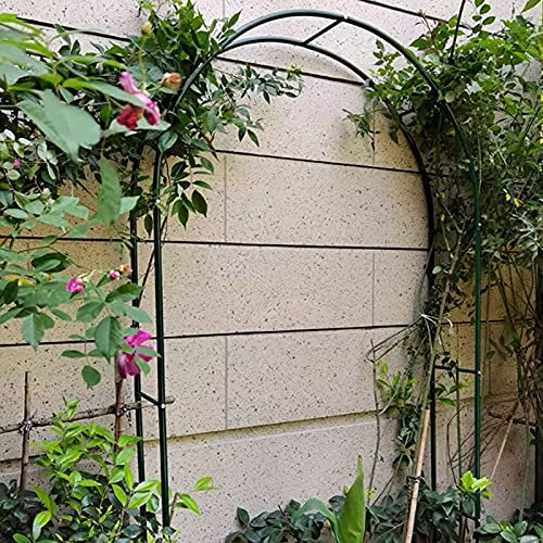 Garten-Rosenbogen aus Metall, Gartenbogen-Kletterhilfe, für Kletterpflanzen, Lauben-Pergola für drinnen/draußen, wetterfest, Spalier-Torbogen-Kletterbogen, Hochzeits-Rasengarten