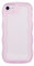 Eiyikof Compatible with iPhone 6S/6 Clear Case,Cute Solid Color Curly Wave Frame Transparent Soft Silicone Anti-Scratch Shockproof Protective Slim Case for Women Girls-Pink