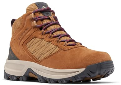 Columbia Womens Transverse Suede Waterproof Hiking Boot, Elk/Moonvista, 12