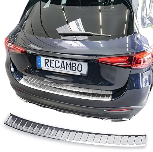RECAMBO Ladekantenschutz Edelstahl Hochglanz poliert, Chrom Look - kompatibel für Mercedes GLC - X254 - BJ ab 2022 - Styling und Schutz für die Stoßstange