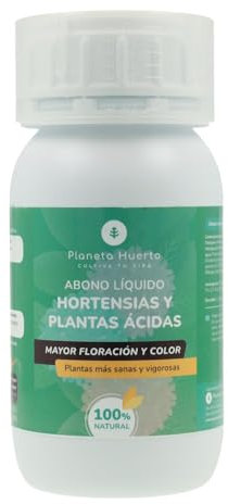 Planeta HUERTO | Abono Líquido Hortensias y Plantas Ácidas - 250 ml | Nutrición Especializada para Plantas Ácidas