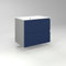 Diventa Modello Diva Star, Mobile Bagno sospeso 70cm con 2 cassetti spaziosi, lavabo dal design moderno, colore blu e grigio
