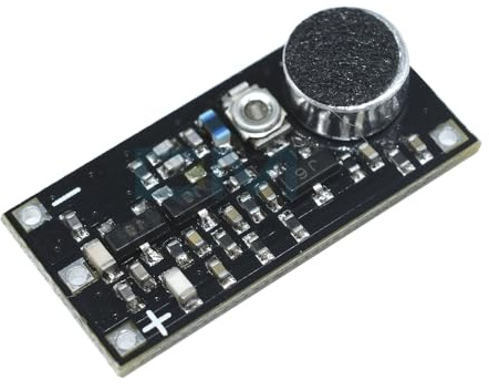 FM Transmitter Modul, DC 2V-9V Wireless Mikrofon Überwachungsfrequenz 85-115MHz Einstellbarer Kondensator für Ersatz