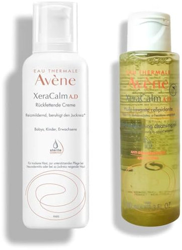 Avene XeraCalm A.D Creme 400 ml + inkl. gratis XeraCalm Reinigungsöl 100 ml Beruhigende Hautpflege für empfindliche