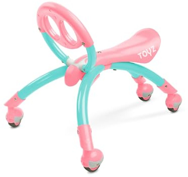 Toyz Beetle 2in1 Lauflernhilfe und Tragehilfe für Kinder - Hervorragend geeignet zum Laufenlernen - Activity Toys für Babys ab 9 Monaten - Gummiräder - Rosa