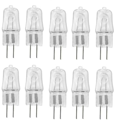 UGEFKMQ 10 x Halogen Leuchtmittel G4 AC 230V 20W Halogenglühbirne G4 10W 20W 35W lampen für Kristall-Kronleuchter, Deckenleuchten für Mikrowellenherde, 10 W