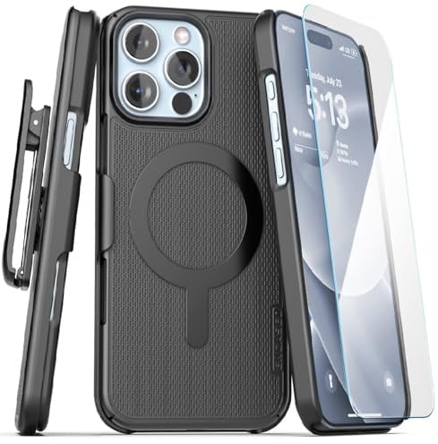 Encased Belt Clip Case for iPhone 16 Pro Max, (MagSafe Compatible) Ultra Thin Magnetic Phone Holster (SlimLine Series)