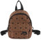 FUNSEED Mini-Rucksack für Damen, niedliches Cord-Blumenmuster, klein, lässig, Clutch, Tagesrucksack, Geldbörse, Braun, Small, Niedlich