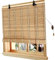 tow000ack Bambusrollo Retro Bambus Rollo,Garten-Sonnenschutz Jalousien,Sichtschutz,Natur Holzrollos,Fenster Rollo aus Bambus für Innen,Decken- oder Wandmontage,Breite x Höhe (55cm x 250cm)