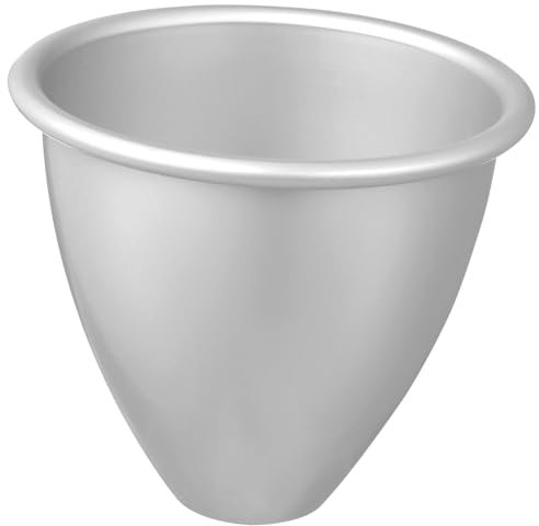 CONGARTENO 2pcs Cake Mold Soap Molds Tub Tray for Bathtub Pudding Cups Cheesecake Moule Gateau Semi Circle Cake Pan Shapes Tin Doll Cake Pan Doll Cake Bottom Mold Baking Mould Aluminum Alloy