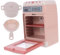Vaguelly 1 Jeu Four Électrique Électrique Jouets Éducatifs Appareil Ménager Simulé Jouet pour Enfants Modèle De Fontaine à Boire Jouet Éducatif Faux Jouet De Mini-Four Rose Plastique