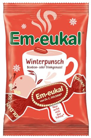 Em eukal Winter Edition Winterpunsch als Bonbon oder Trinkgenuss 90g