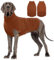 Katzinst Hundepullover,Hund Pullover für Große Hunde,Strickwaren Pullover Hund, Dickes Material Pullover Haustiermantel für Winter, Fleece Hund Pullover für Deutsche Dogge,Karamell,4XL