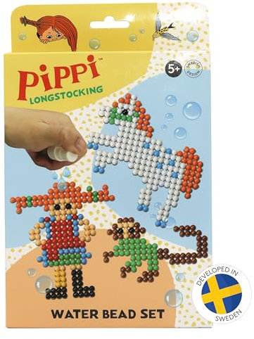 Pippi Langstrumpfs Wasserperlen – Bastelei für Kinder mit Perlen-Steckplatten und klassischen Motiven