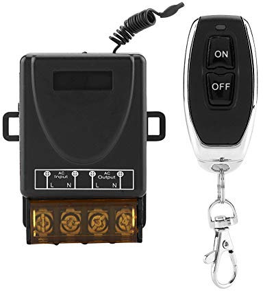 Mini-Funkschalter, 3000 W DC12–72 V Relais-Fernschalter für Deckenleuchten, Lampen, Industrielle Steuerung und Sicherheitsfelder ((Werksmodell RC001-AC))
