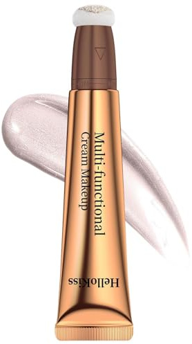 Blush Highlighter Stick, Creamy Multi-Stick, vielseitiger Highlighter Makeup Adds Shimmer, Blends Effortlessly, Blush Highlighter Contouring Pen für Cheeks, 1 Stück