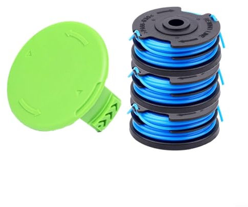 Zeroupshop Lawn Mower Accessories 2900719 Replacement Spoil Straw Rope Trimmer Line With Spool Cover For Greenworks Wire Cutter 2101602 2101602A