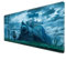 Gaming mouse pad, mouse pad XXL - Anime mousepad - sewn edge - anti slip base - suitable for gaming mousepad, office, computer keyboard pad, 90 × 40cm cloudy train girl