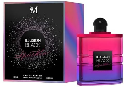 Everlyx Illusion Black Sparkle Eau de Parfum, 100 ml, modernes Damenduft mit süßen und fruchtigen Noten, intensiver, eleganter und langanhaltender Duft, ideal für selbstbewusste und mutige Frauen