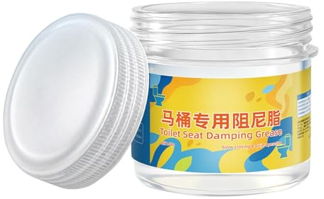 Dampening Grease - Toilet Seat Hinge Lubricant | 40g High Viscosity Shock Absorber Compound, Soft Close Mechanism Maintenance Paste, Bathroom Hardware Damping Oil, Household Repair Solution, Quiet Mot