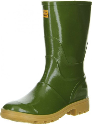 G&G Stivali da pioggia impermeabili da uomo donna in gomma verde, verde, 42 EU