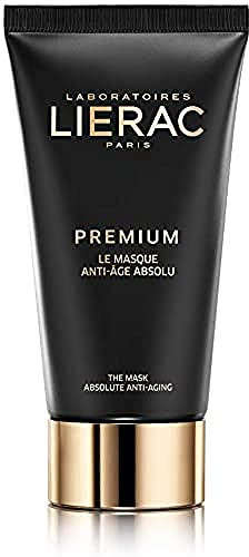 Lierac Premium Maschera Viso Anti Età e Antirughe Senza Risciacquo con Acido Ialuronico, per Tutti i Tipi Pelle, Formato da 75 ml