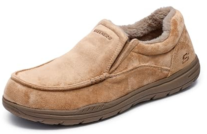 Skechers Men's EXPECTED X SLIPPER Shoe, Tan, 11 Medium US