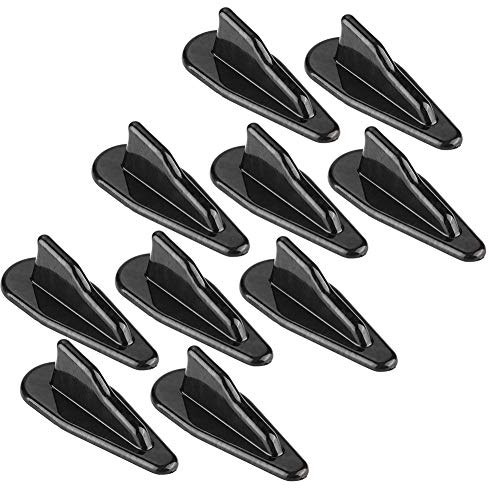 10pcs auto tetto squalo pinna spoiler universale in fibra di carbonio stile auto tetto squalo pinna spoiler ala kit generatore di vortice accessori auto in fibra di carbonio