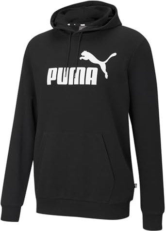 PUMA Herren Big Logo Hættetrøje Tr Pullover, Puma Black, XL EU