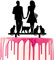 CARISPIBET Hochzeitstortenaufsatz mit vier Katzen und Bräutigam und Braut, die Hände halten, Party-Kuchen, Acryl, Silhouetten-Dekoration