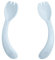 green sprouts - Praktische Gabeln von Spork für Baby aus Pflanzen-Kunststoff (2er Pack) - Blueberry