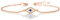 Diamond Treats Zierliches Evil-Eye-Armband aus 925er Sterlingsilber für Damen und Mädchen, Böser Blick Armband mit funkelnden Zirkonia-Steinen, Roségold Armband für Frauen