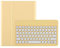 KMXDD Cute iPad 9th 8th 7th Generation Keyboard Case Round Key iPad Air 3rd Gen iPad Pro 10.5 inch Removable Bluetooth Keyboard Cover with Pencil Holder (Yellow)
