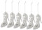 Amosfun 6St High Heels Anhänger Weihnachtsschmuck Kristall-High-Heels-Verzierung Christbaumschmuck Weihnachts anhänger Dekor Ornament weihnachtliche hängende Requisiten