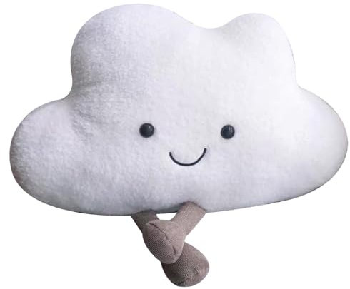 Jorzer Wolkenkissen Plüschkissen in Wolkenform niedliches Wurfkissen mit Fuß Cartoon 50x35 cm lustiges Kissen dekoratives Wolkenkissen für Kinder Kinderzimmer Sofa Schlafzimmer