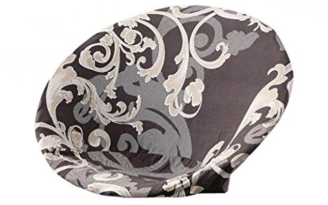 Duiaynke Round Saucer Chair Cover,Removable Washable Chair Slipcovers for Hotel Room Ceremony Banquet Wedding Parties Home Decor (B)