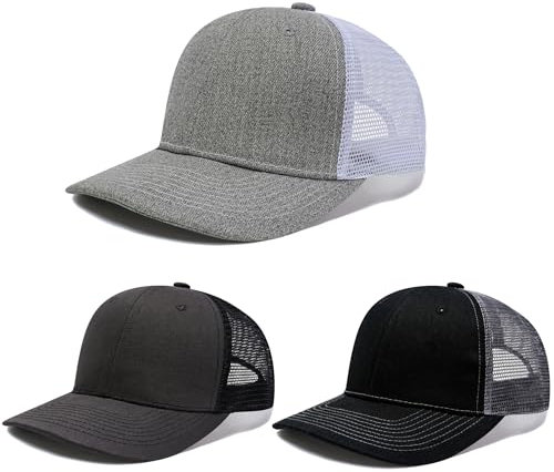 HAPEE Baseballkappen für Herren, Trucker, Klassische Snapback-Kappe mit Farbblockierung (DE/NL/SE/PL, Alphanumerisch, Einheitsgröße, D-3P01)