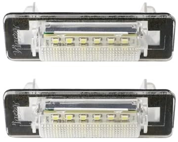 XEXJHQQ Car Number Plate Light For Benz For W210 4D For W202 4D 1997-2000 2PCS LED License Number Plate Light Lamp A2108200356 Car Licence Number Plate Light Lamp