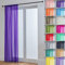 John Aird Lucy Woven Voile Slot Top Curtain Panels (Aubergine, 58 Wide x 72 Drop)